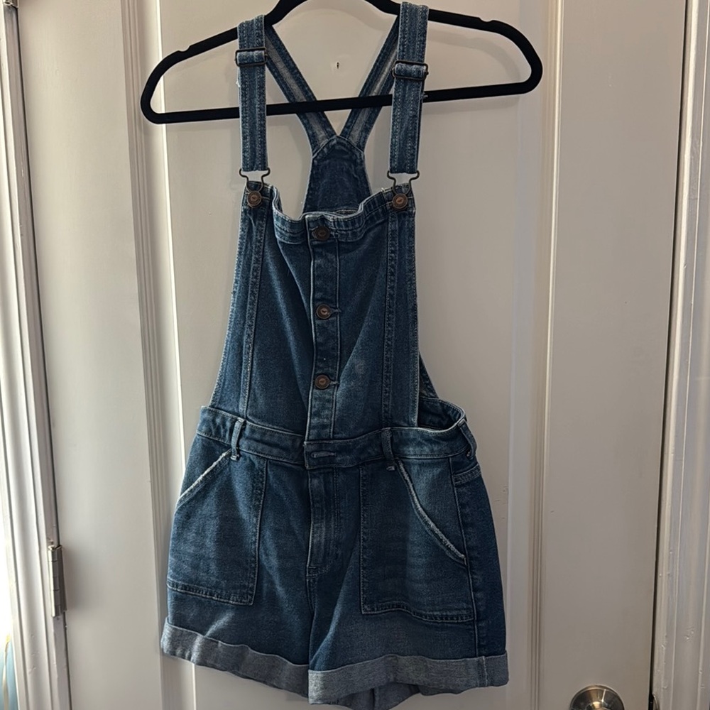 Hollister Blue Denim Women Jeans Overalls